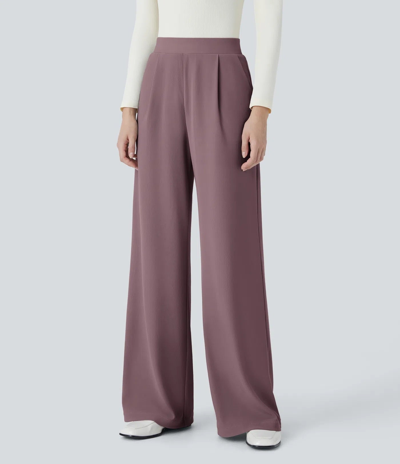 FitSkulpt | High-Waist Work-Hosen mit Seitentaschen