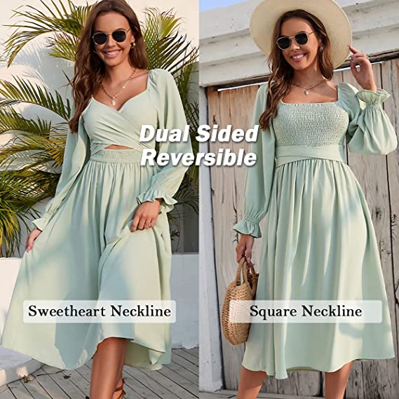 ChicRuffle | Kleid mit Rüschenärmeln