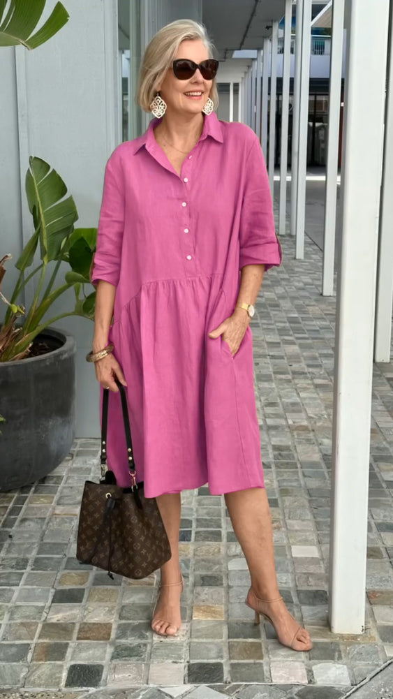 Breezy-Knopf | Elegantes mit Knopfleiste
