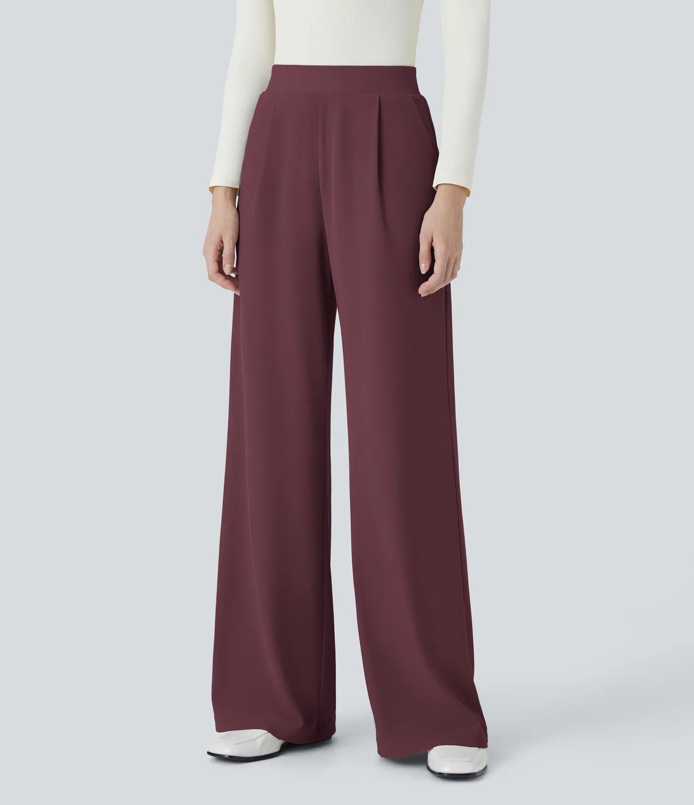 FitSkulpt | High-Waist Work-Hosen mit Seitentaschen
