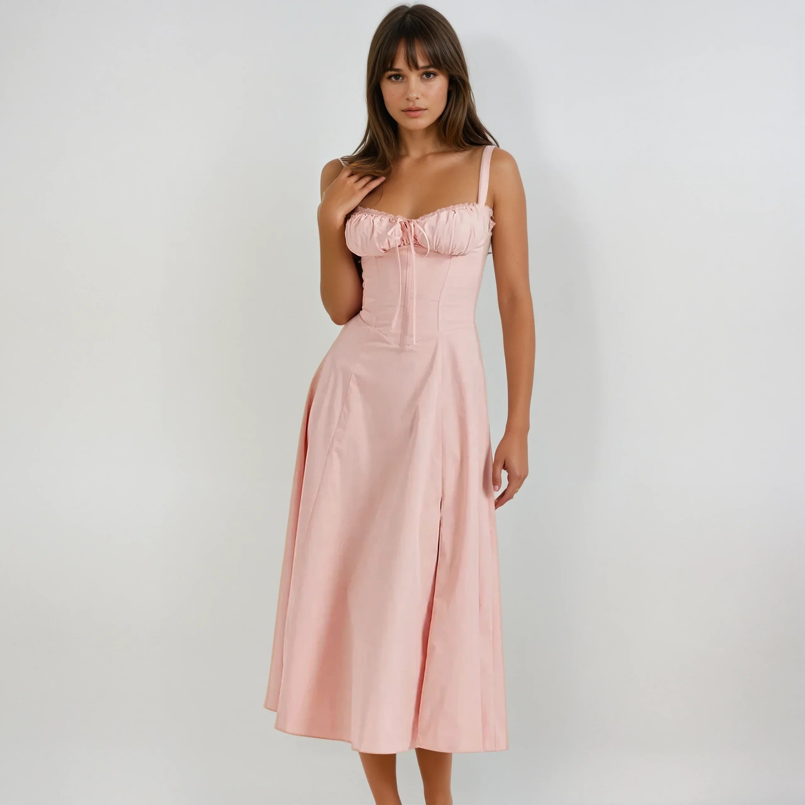 AnmutLux | Elegantes Korsagenkleid mit Figurbetonter Silhouette