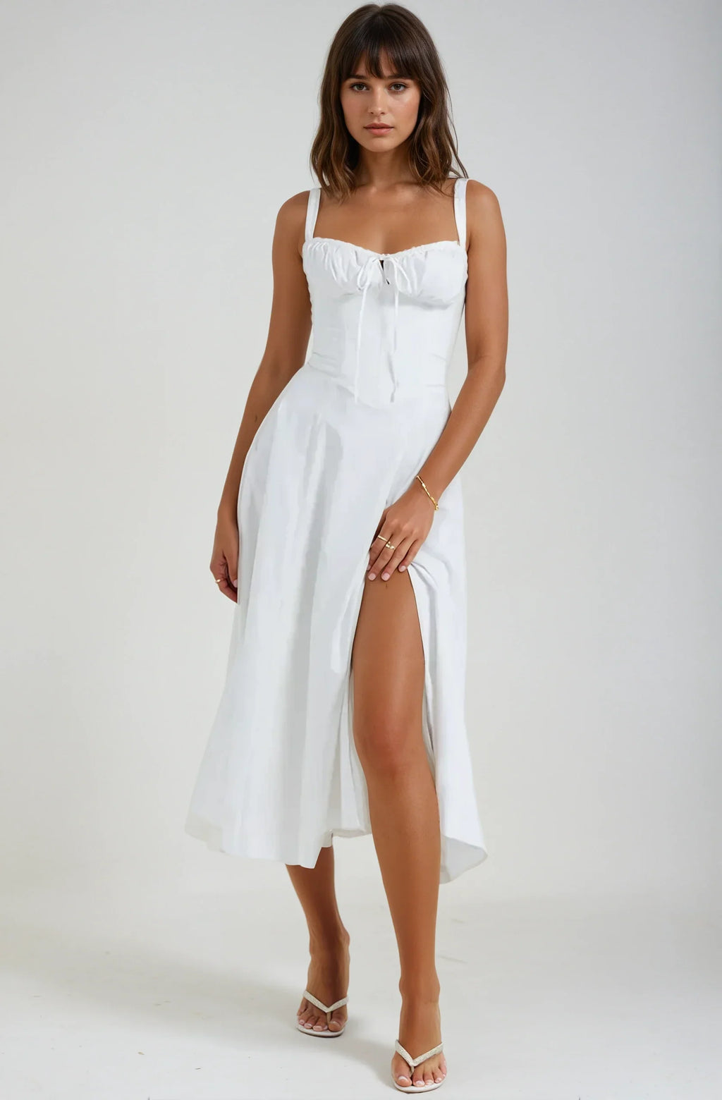 AnmutLux | Elegantes Korsagenkleid mit Figurbetonter Silhouette