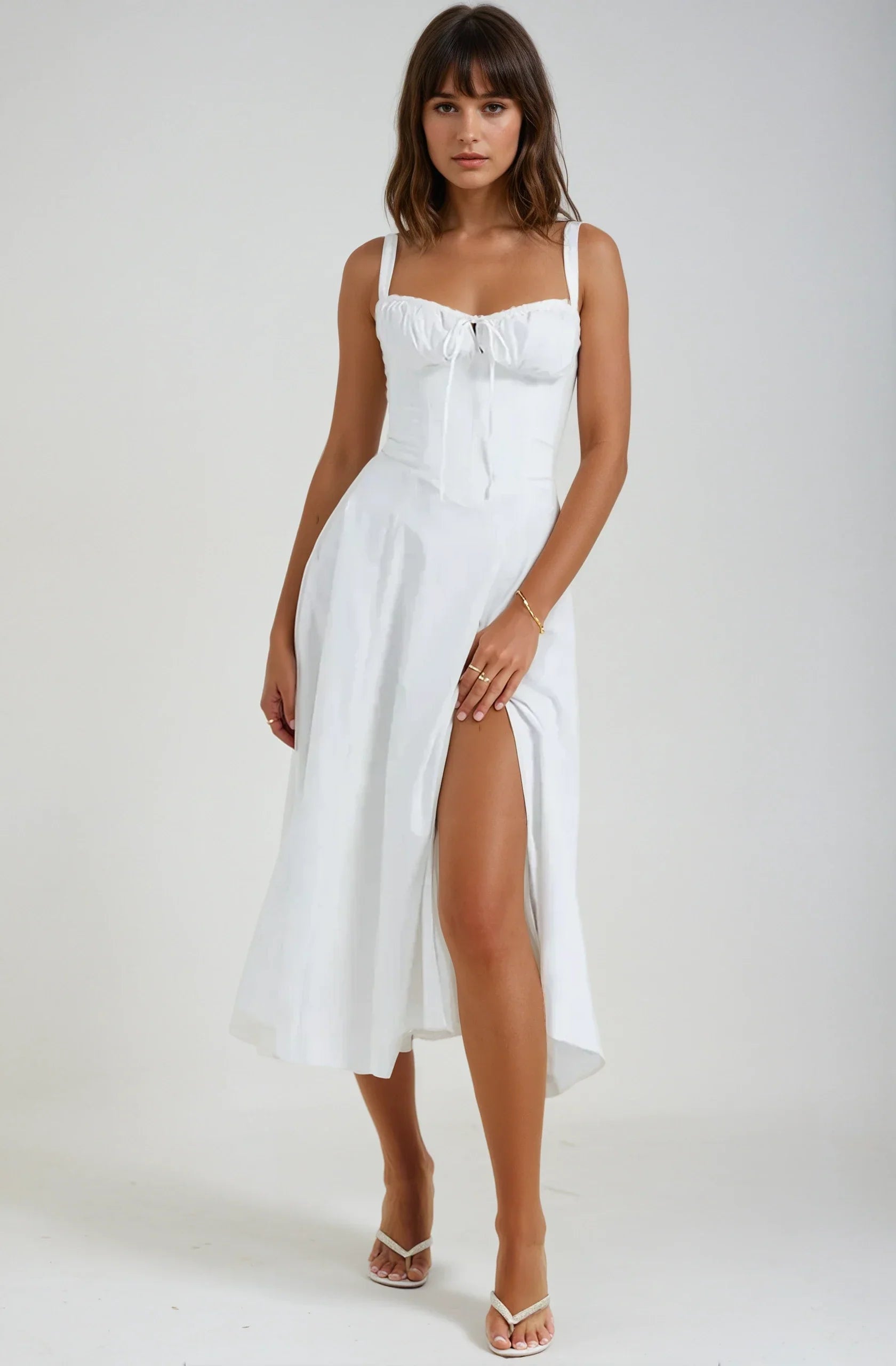 AnmutLux | Elegantes Korsagenkleid mit Figurbetonter Silhouette