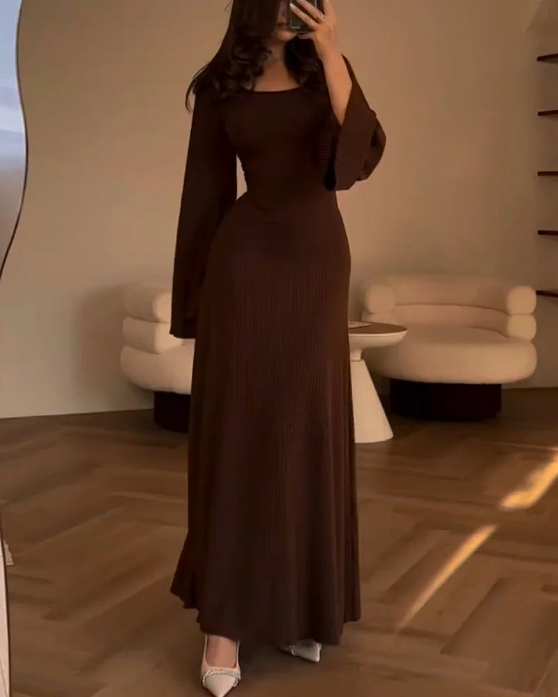 ClassyWrap | Strickkleid mit Krawatte