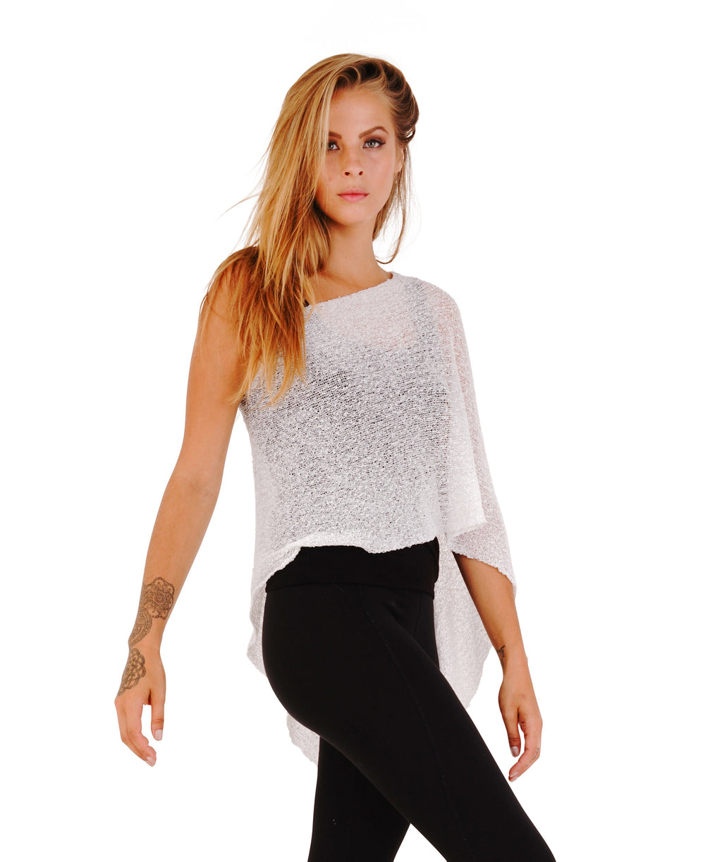 BrisenPoncho | Luftiger Strick-Poncho für den Sommer