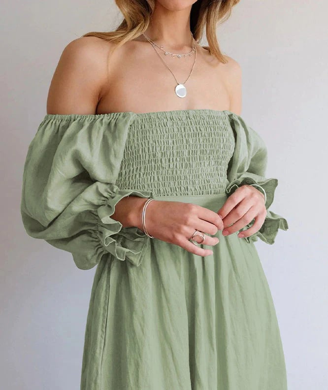 ChicRuffle | Kleid mit Rüschenärmeln