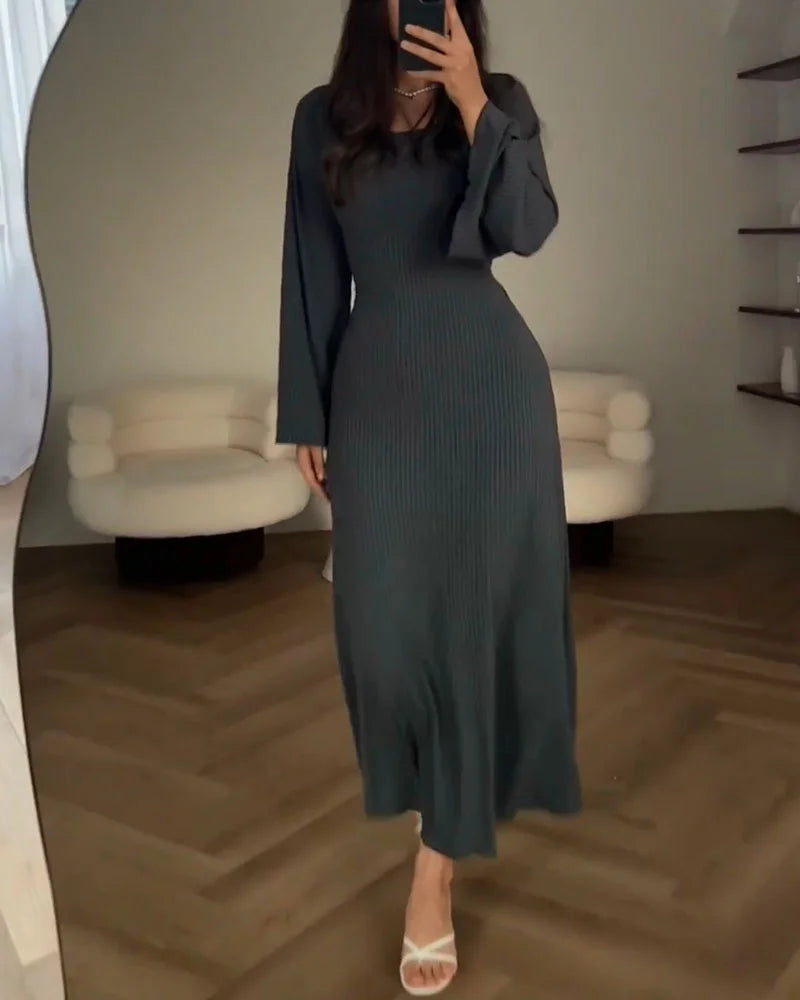 ClassyWrap | Strickkleid mit Krawatte