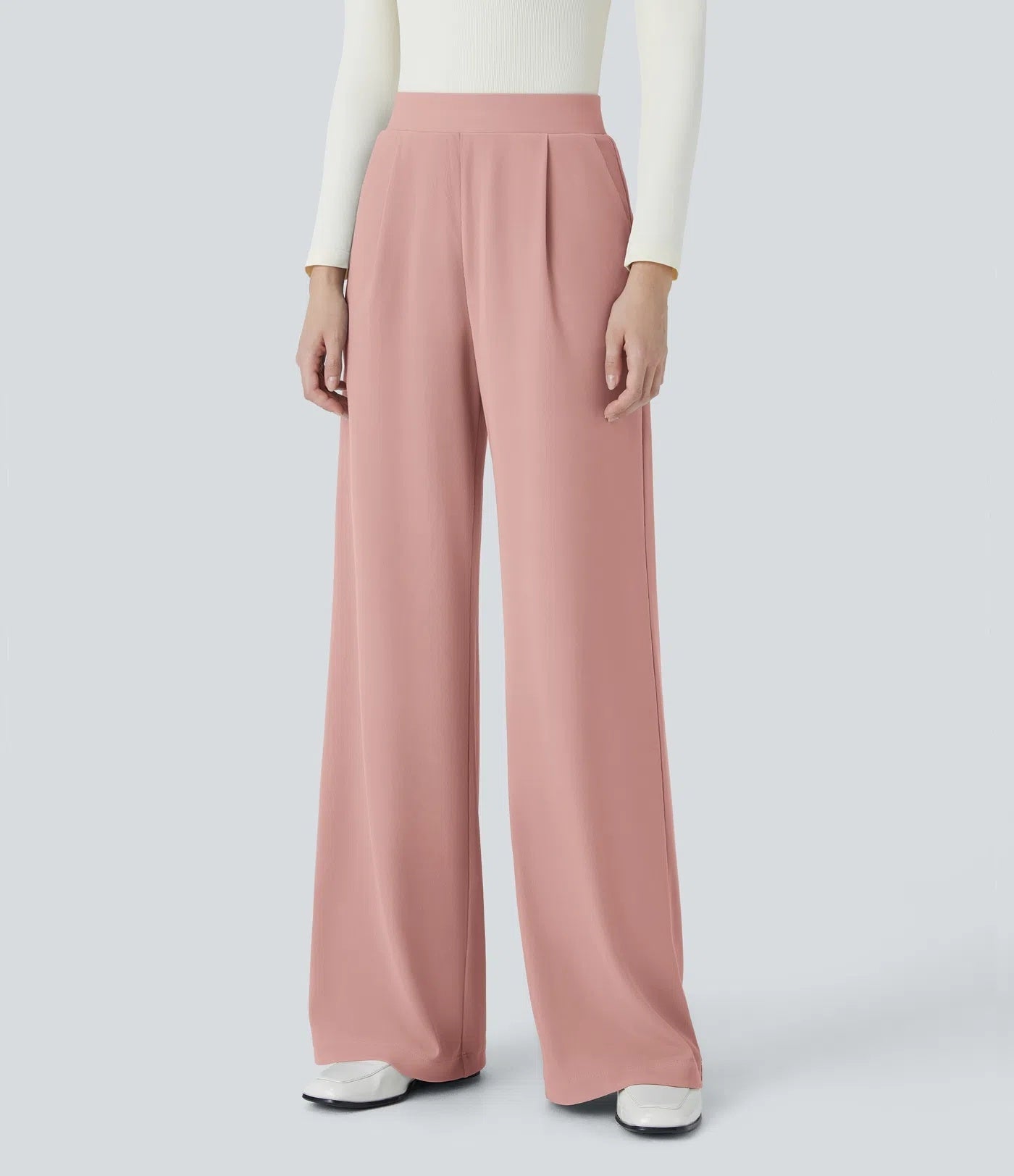 FitSkulpt | High-Waist Work-Hosen mit Seitentaschen
