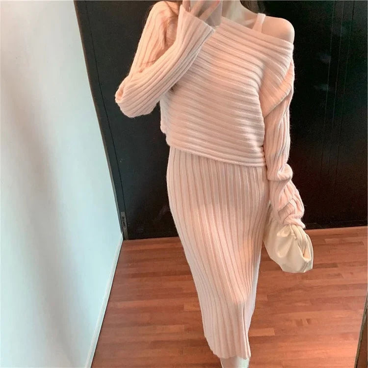 CamiCozy | Pullover und Cami-Kleid Set