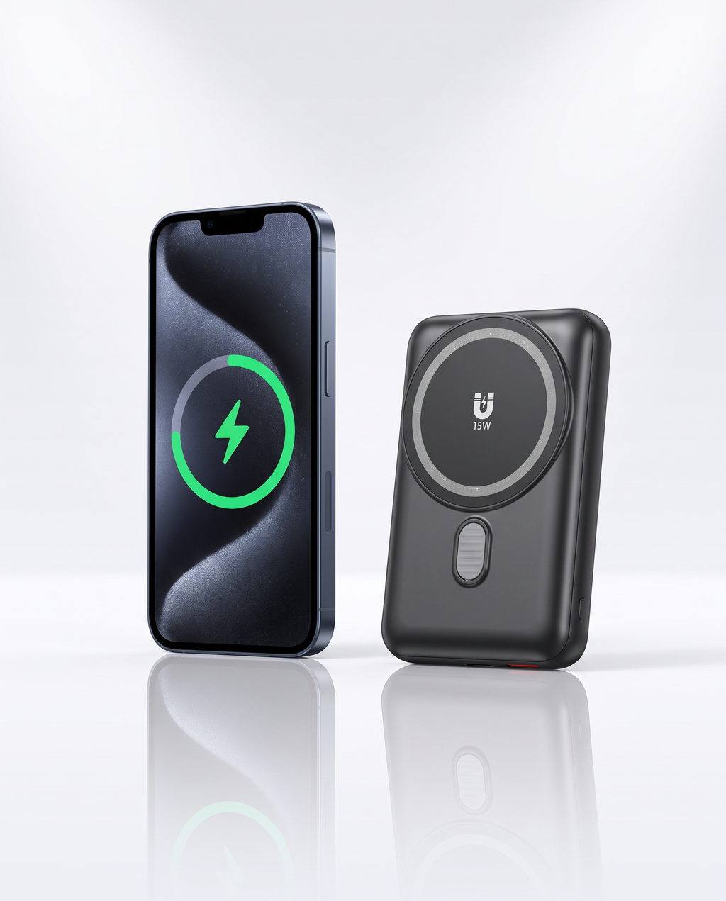 Borket MagCharge 10.000 mAh MagSafe Powerbank – Studioaufnahme