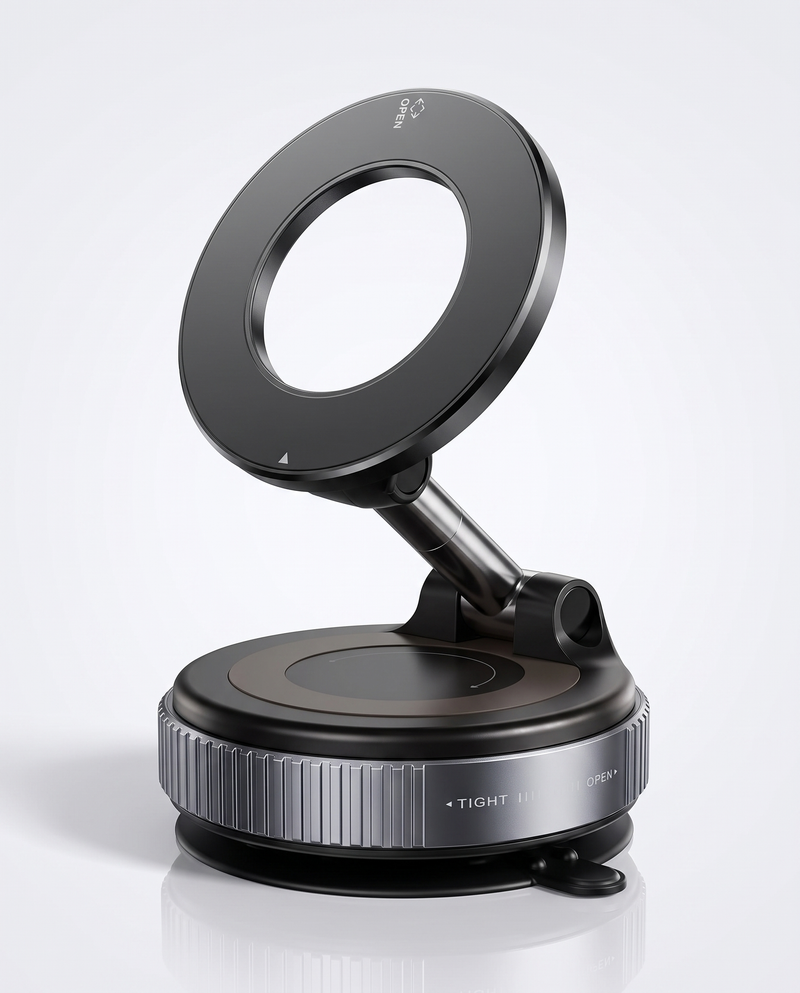 Borket DriveGrip magnetische Auto-Handyhalterung – Studioaufnahme