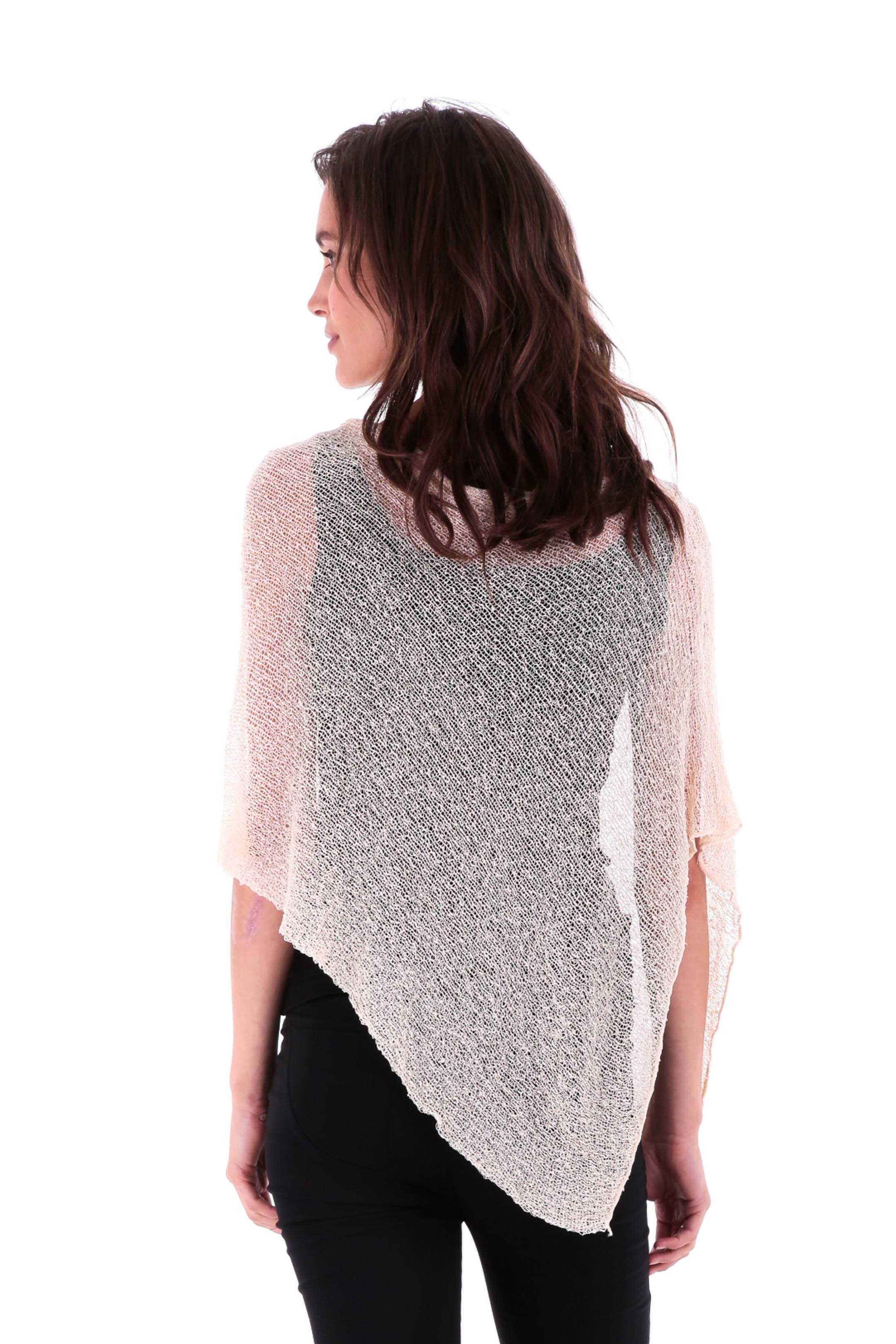 BrisenPoncho | Luftiger Strick-Poncho für den Sommer