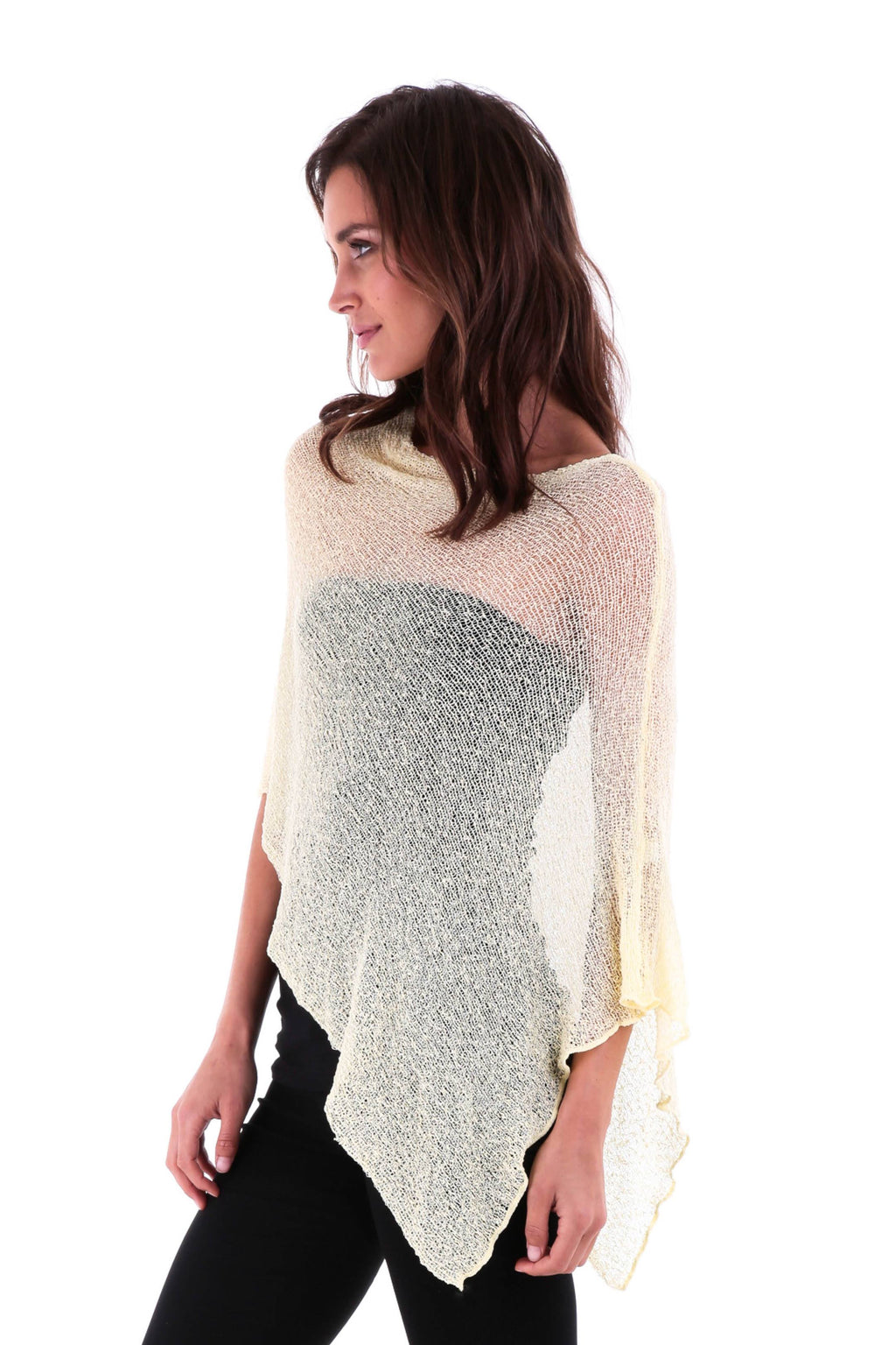 BrisenPoncho | Luftiger Strick-Poncho für den Sommer