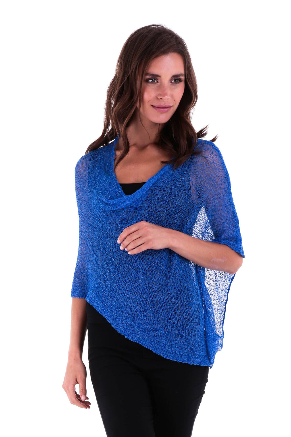 BrisenPoncho | Luftiger Strick-Poncho für den Sommer