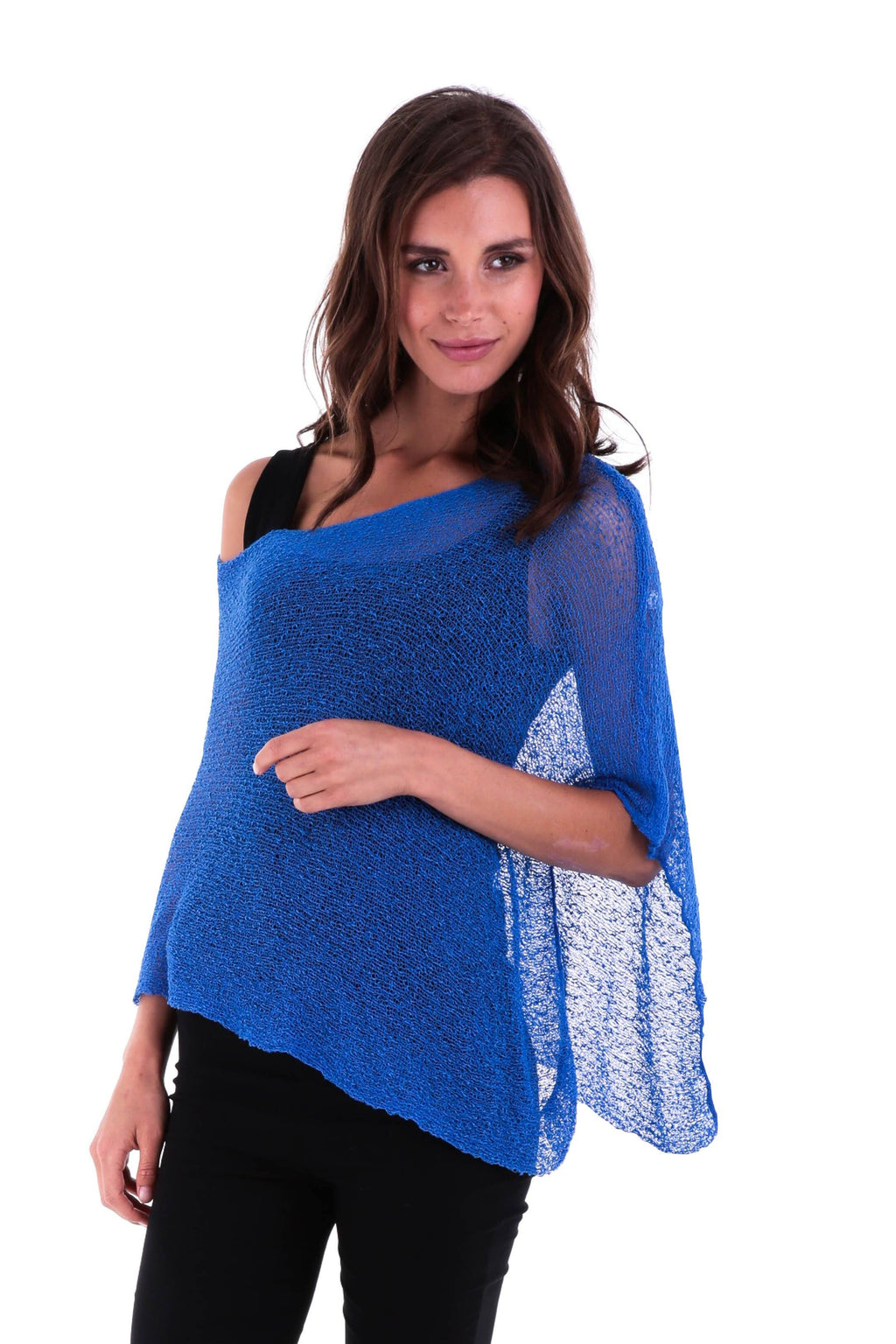 BrisenPoncho | Luftiger Strick-Poncho für den Sommer