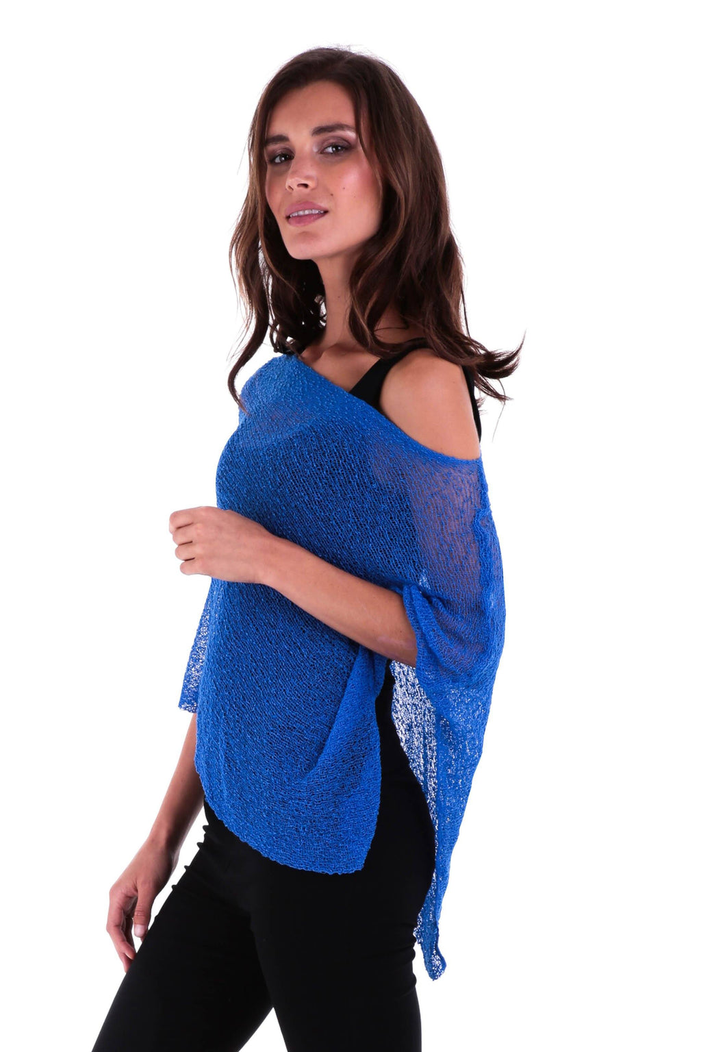 BrisenPoncho | Luftiger Strick-Poncho für den Sommer