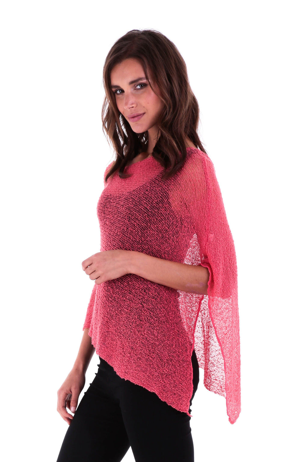 BrisenPoncho | Luftiger Strick-Poncho für den Sommer