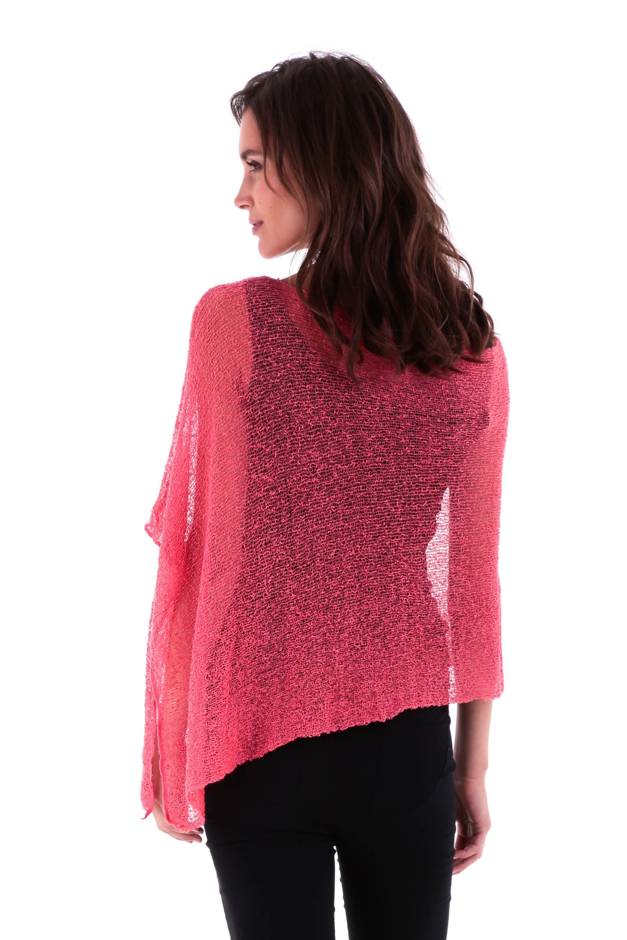 BrisenPoncho | Luftiger Strick-Poncho für den Sommer