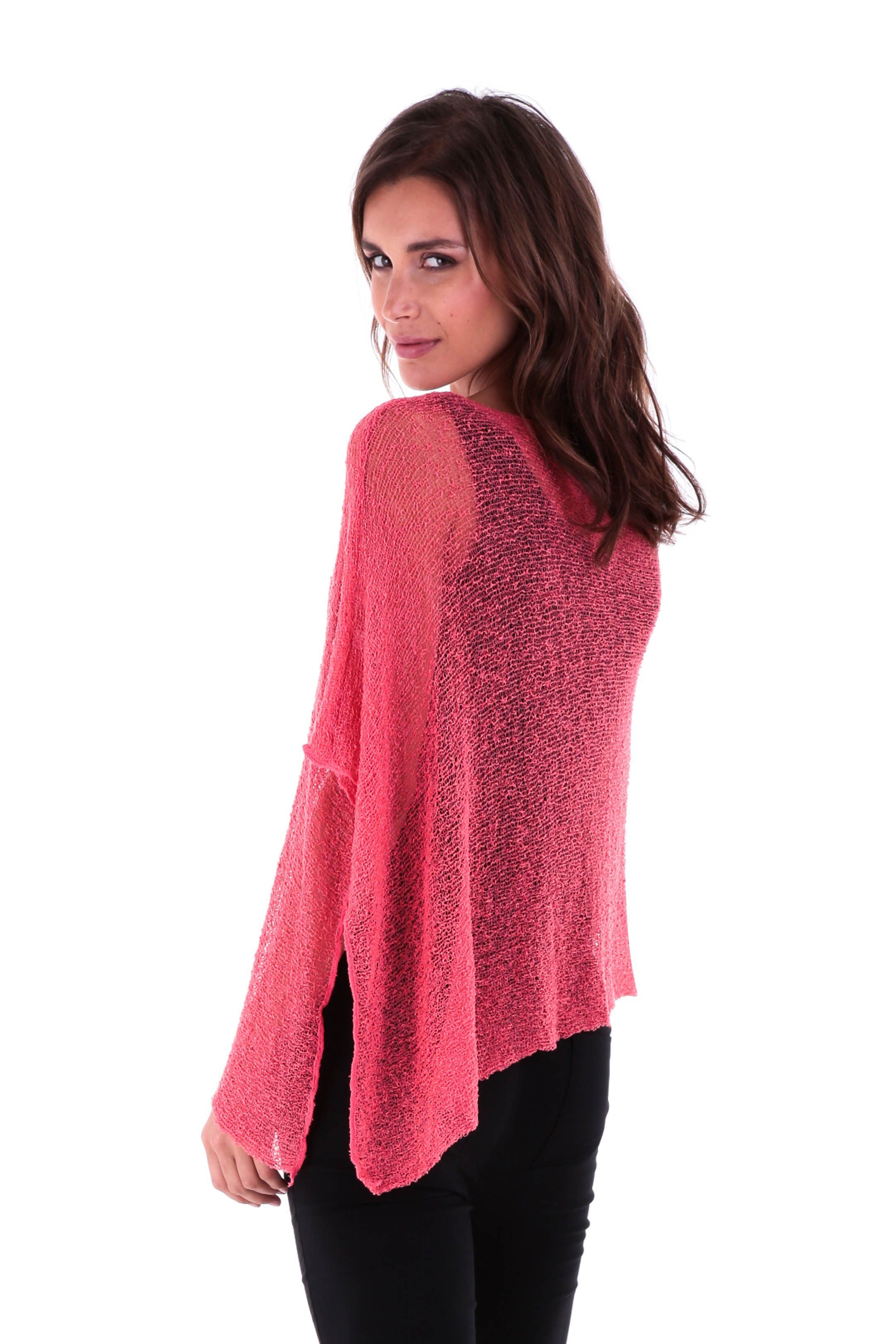 BrisenPoncho | Luftiger Strick-Poncho für den Sommer
