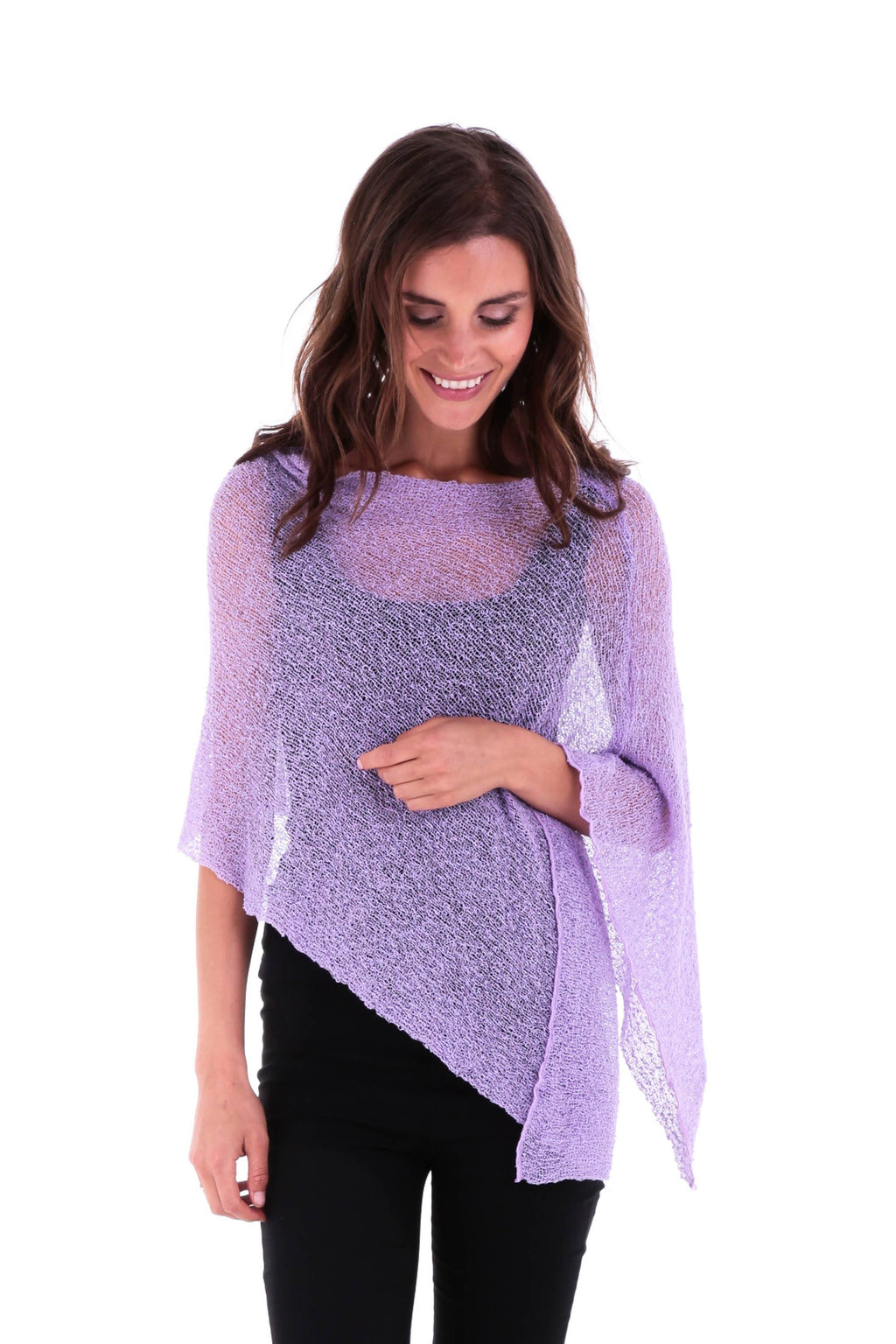 BrisenPoncho | Luftiger Strick-Poncho für den Sommer