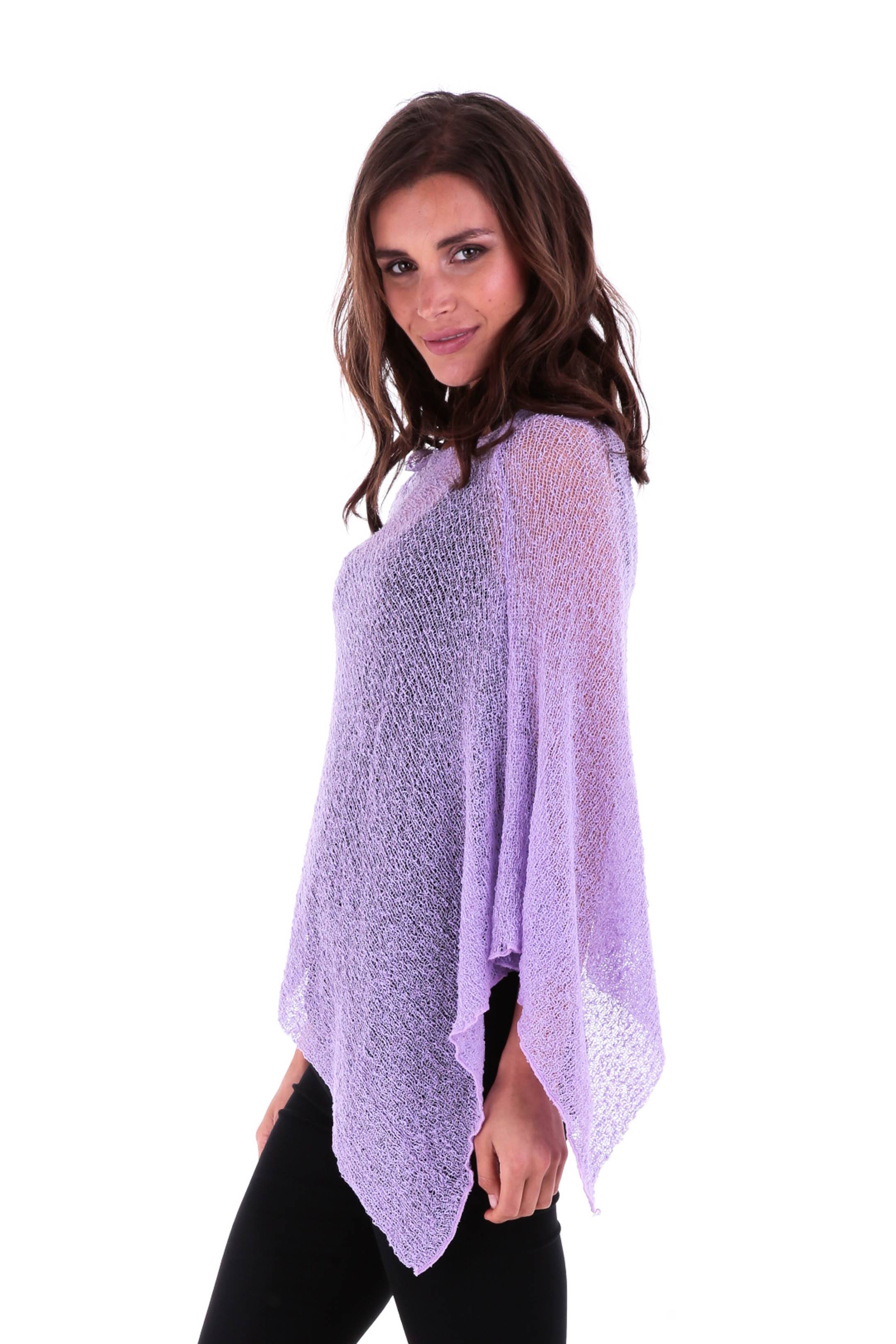 BrisenPoncho | Luftiger Strick-Poncho für den Sommer