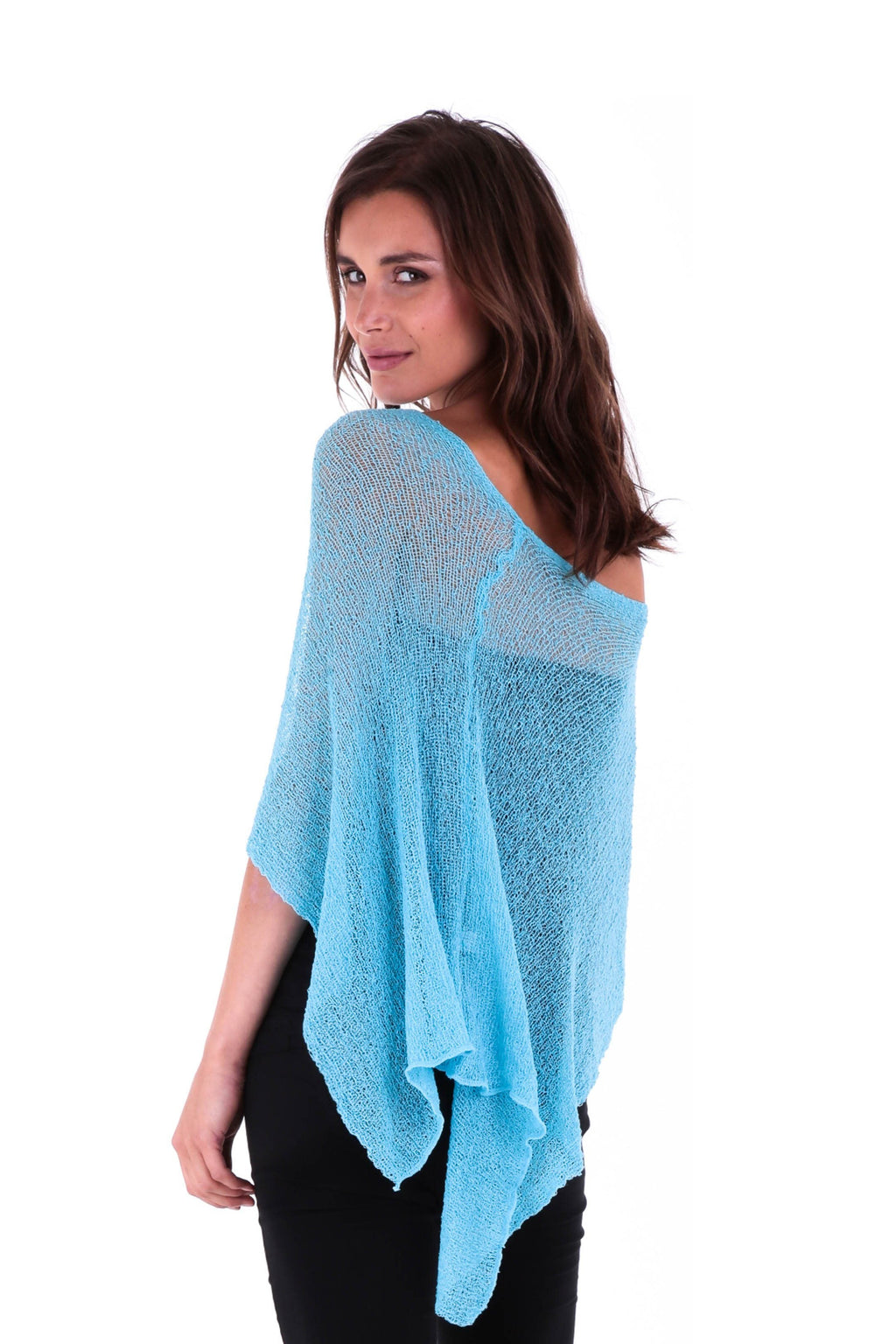 BrisenPoncho | Luftiger Strick-Poncho für den Sommer