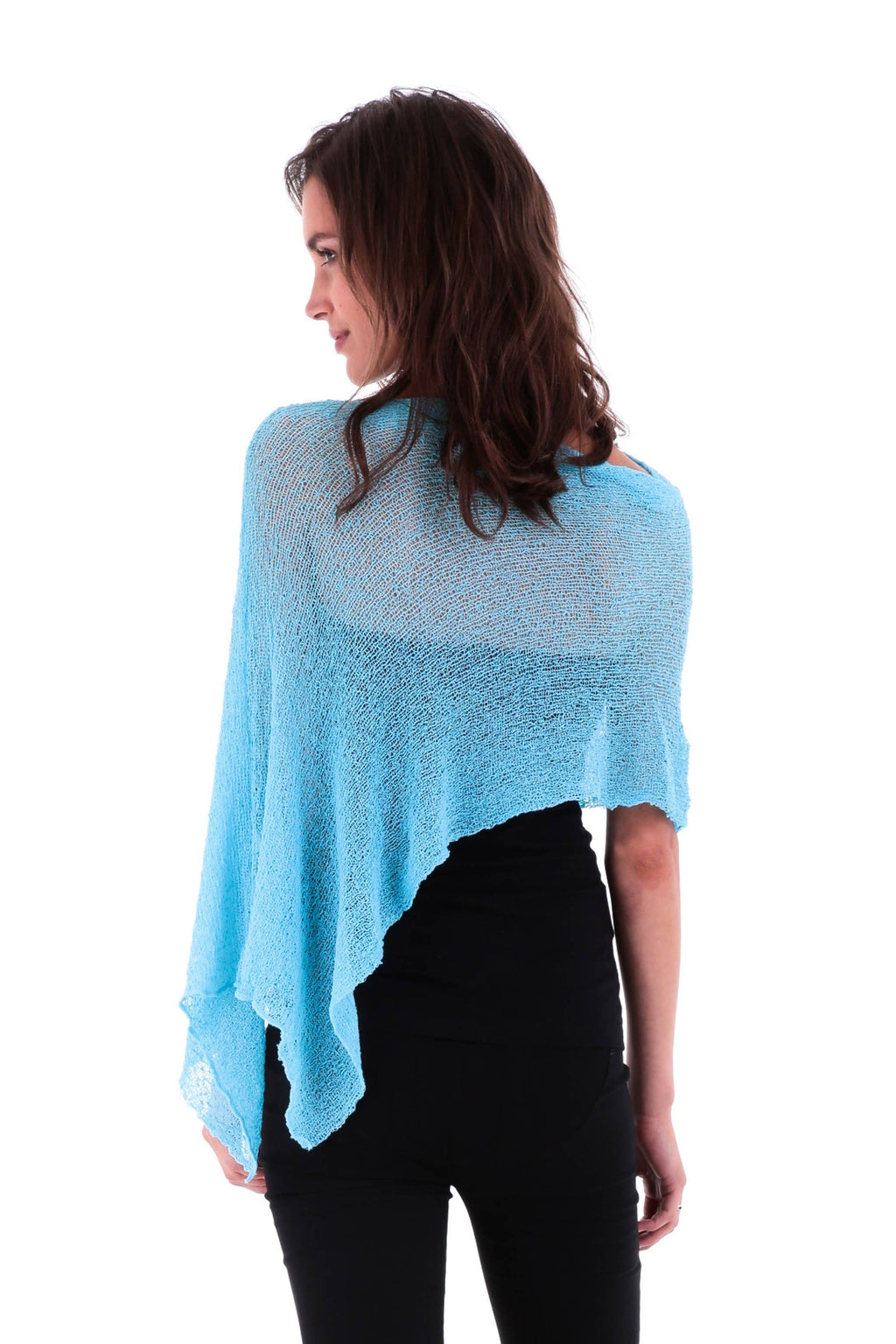BrisenPoncho | Luftiger Strick-Poncho für den Sommer