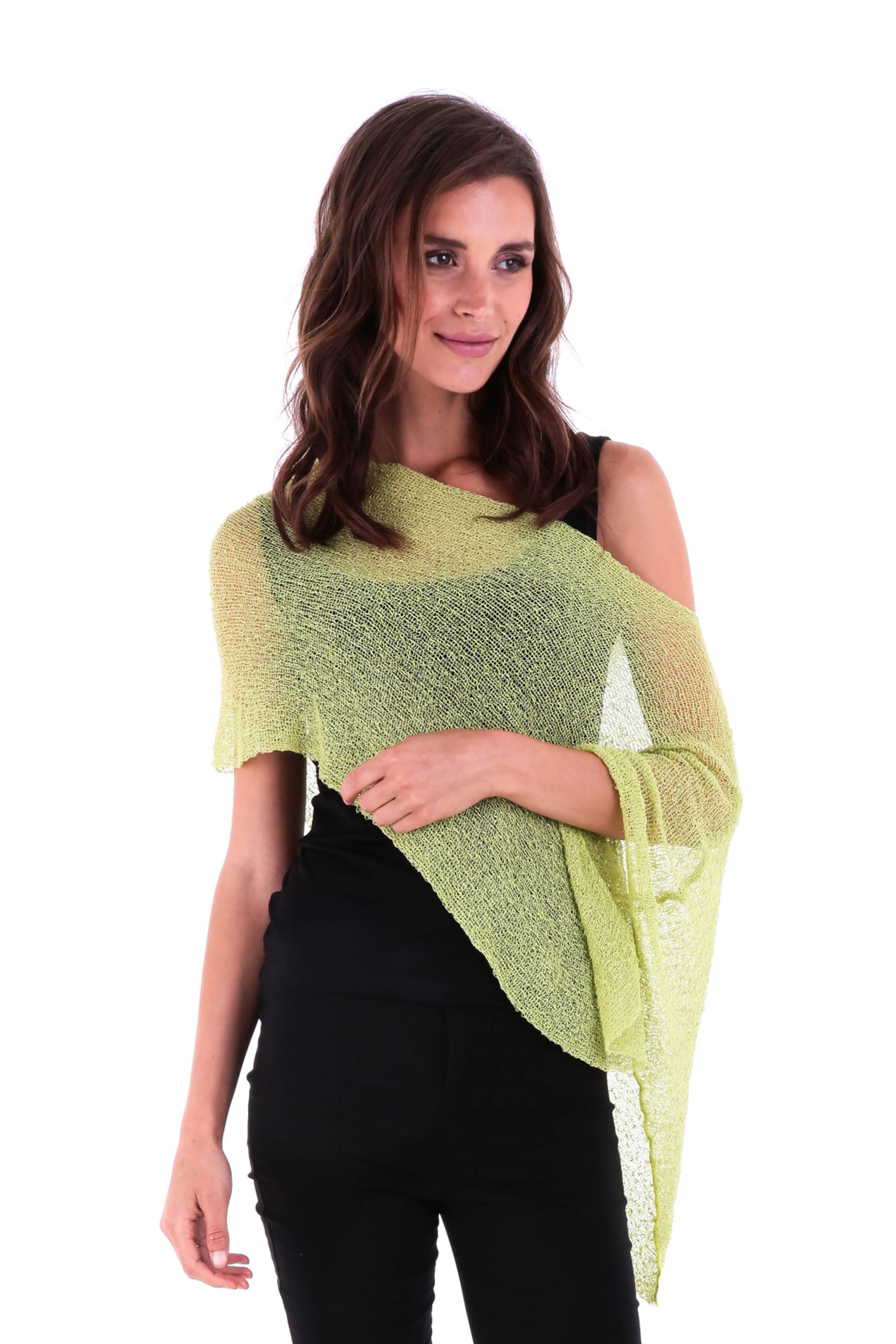 BrisenPoncho | Luftiger Strick-Poncho für den Sommer