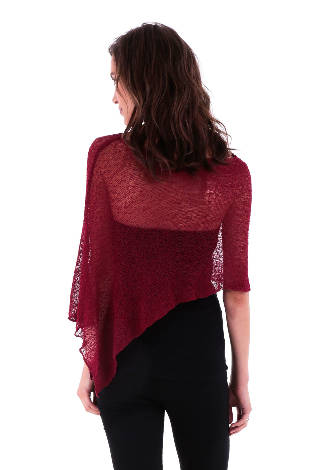 BrisenPoncho | Luftiger Strick-Poncho für den Sommer