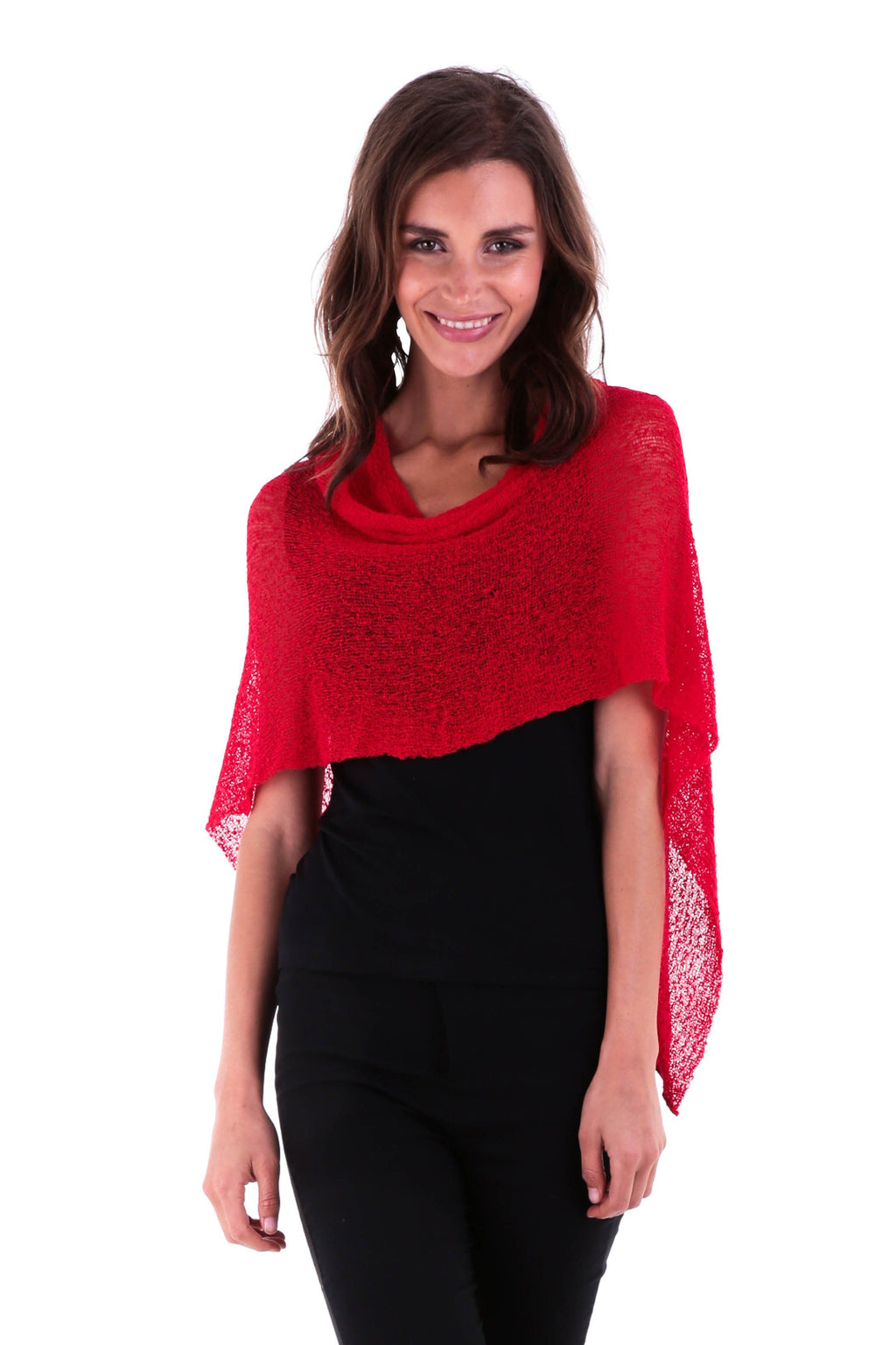 BrisenPoncho | Luftiger Strick-Poncho für den Sommer