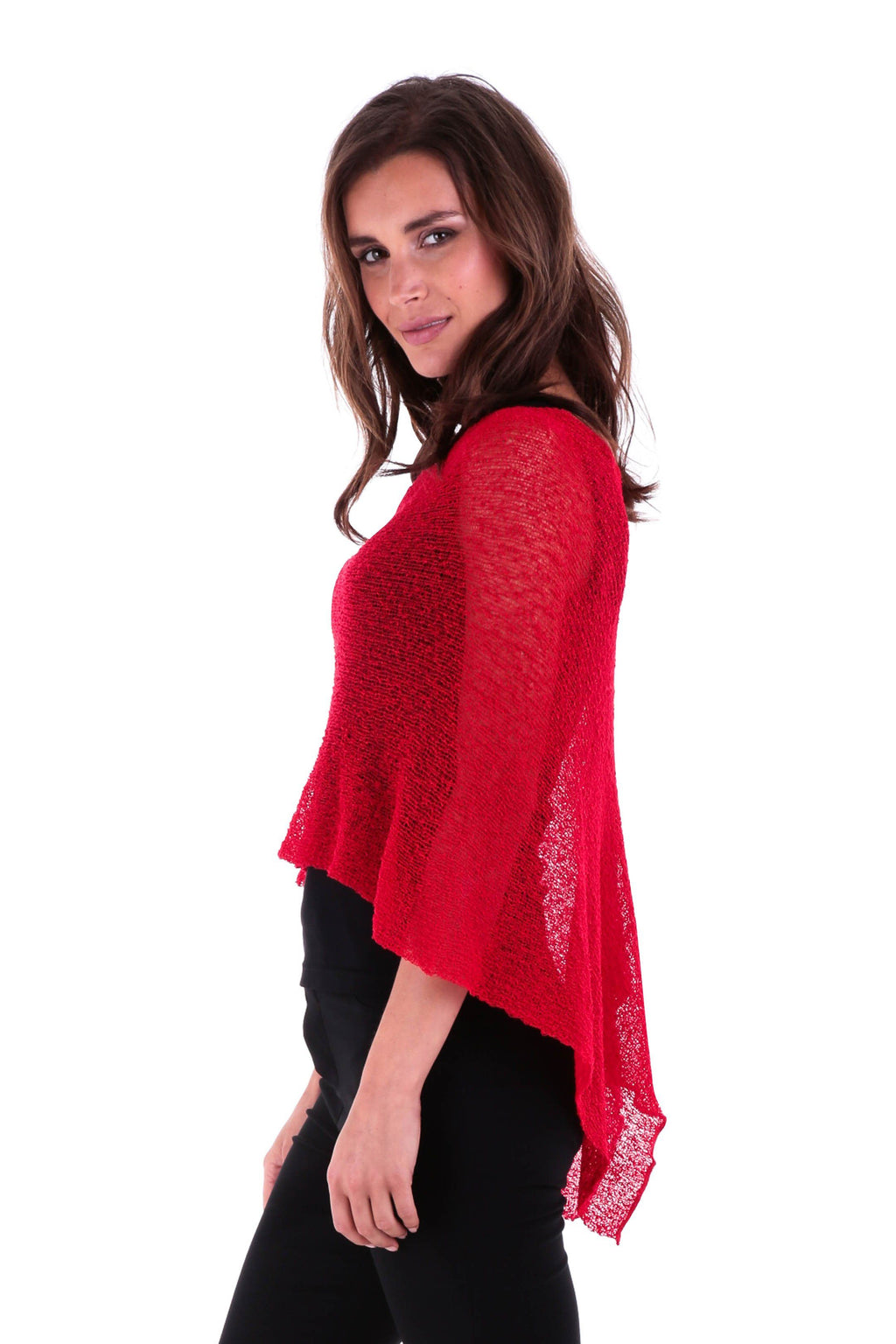 BrisenPoncho | Luftiger Strick-Poncho für den Sommer