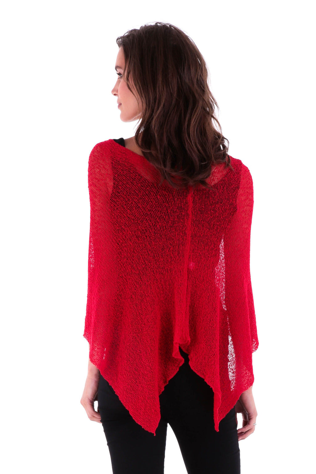 BrisenPoncho | Luftiger Strick-Poncho für den Sommer