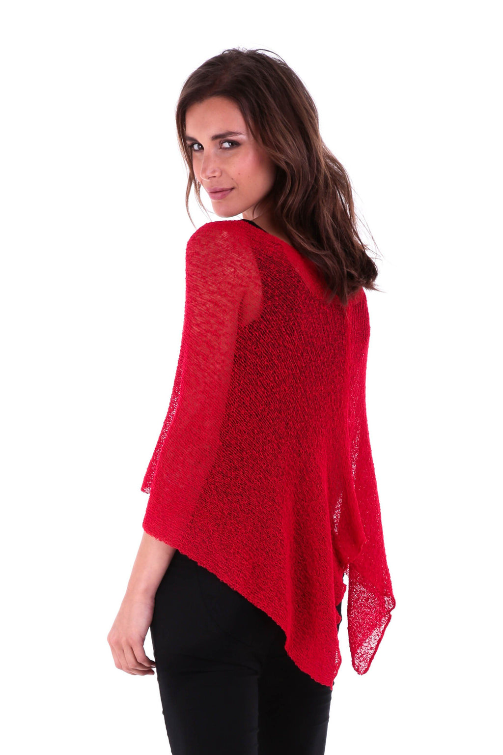 BrisenPoncho | Luftiger Strick-Poncho für den Sommer