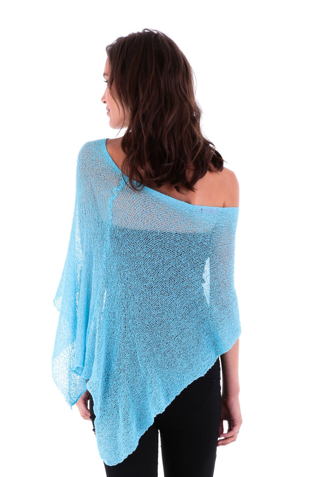 BrisenPoncho | Luftiger Strick-Poncho für den Sommer