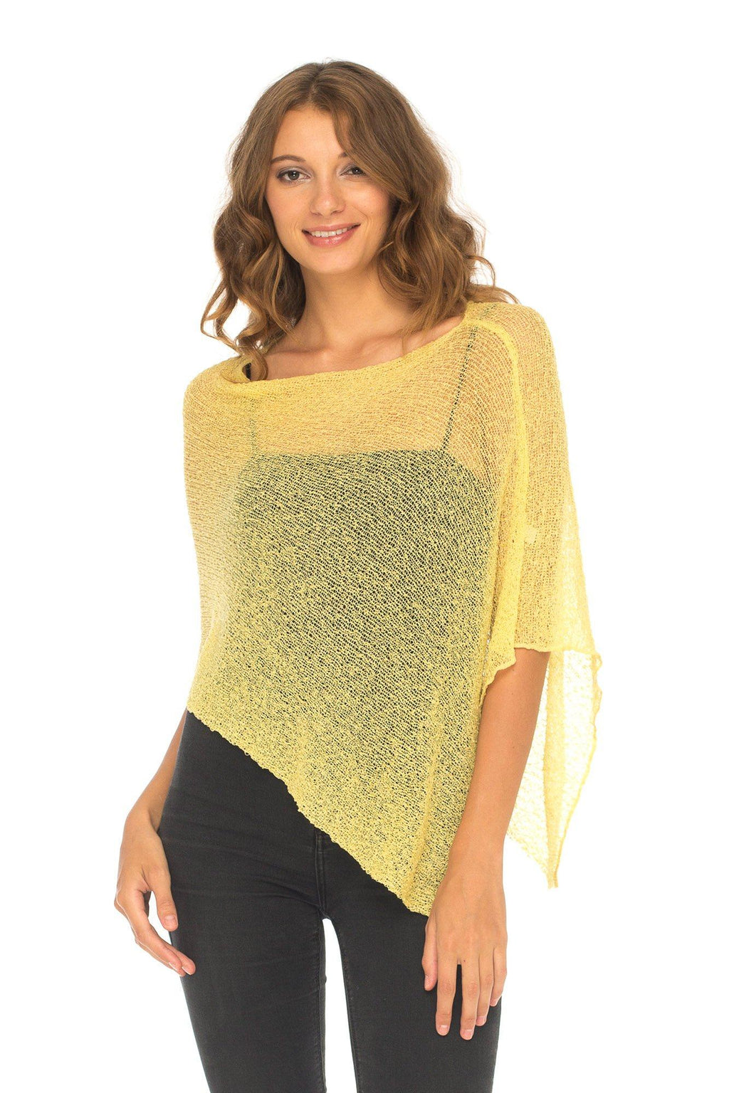 BrisenPoncho | Luftiger Strick-Poncho für den Sommer