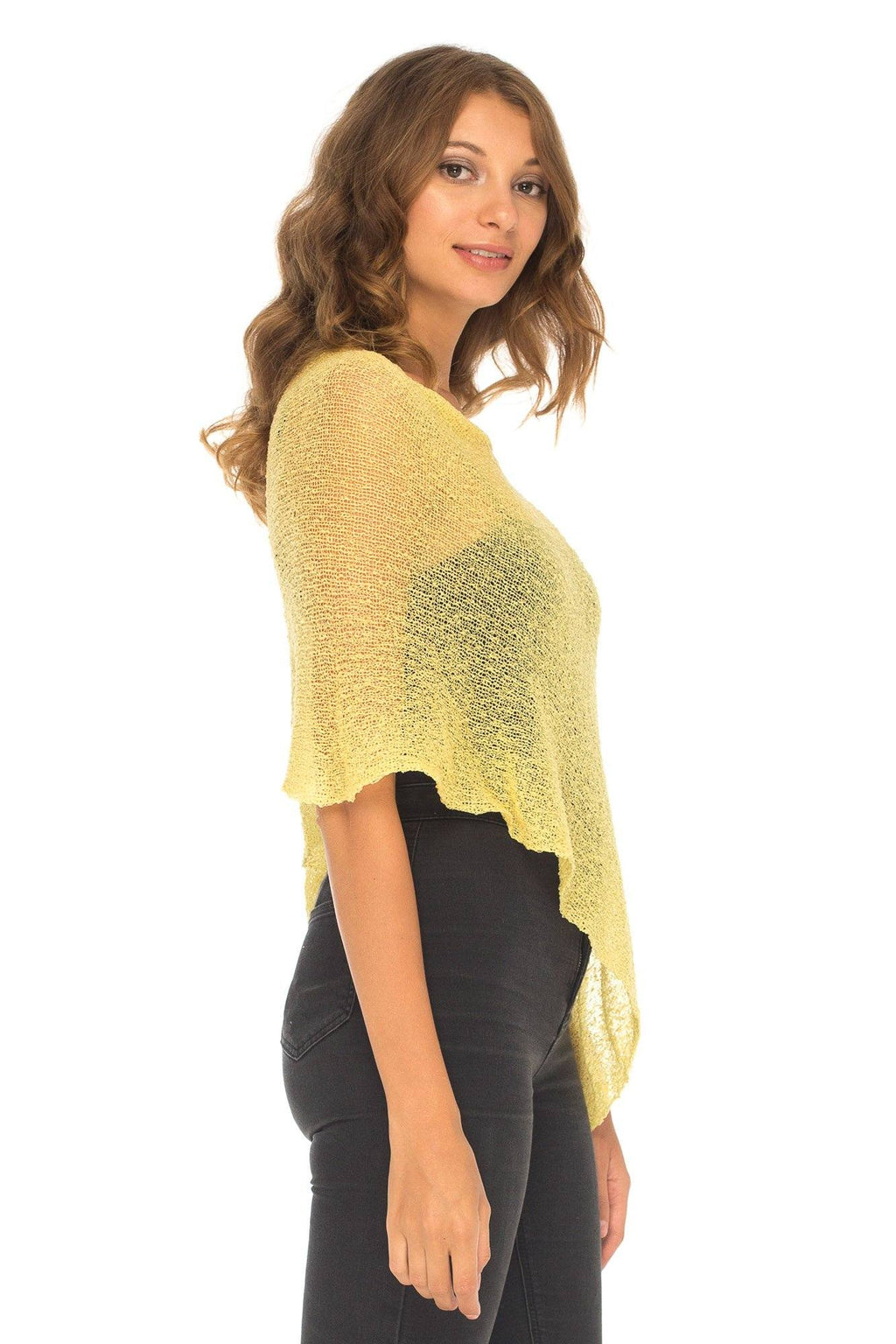 BrisenPoncho | Luftiger Strick-Poncho für den Sommer