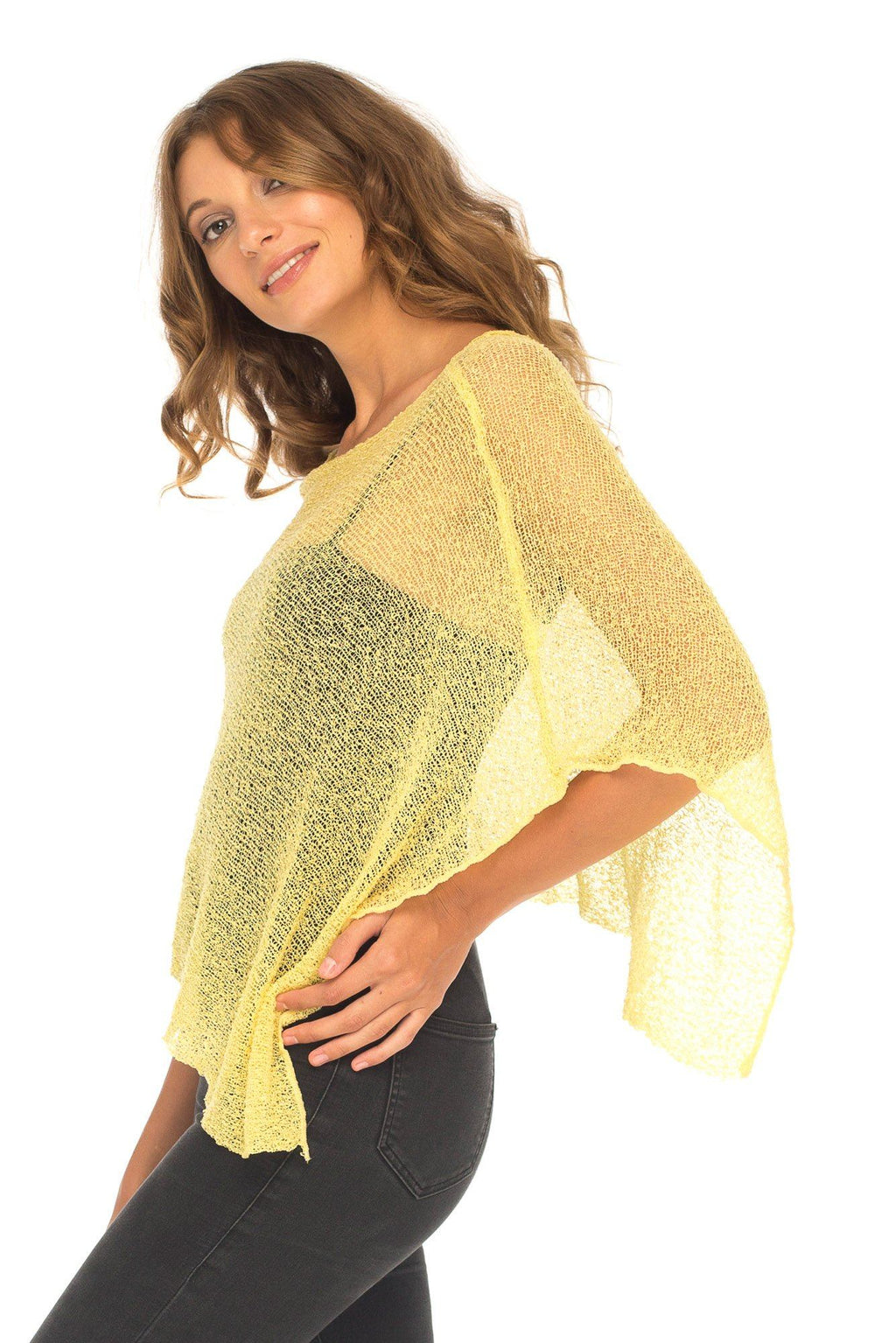 BrisenPoncho | Luftiger Strick-Poncho für den Sommer