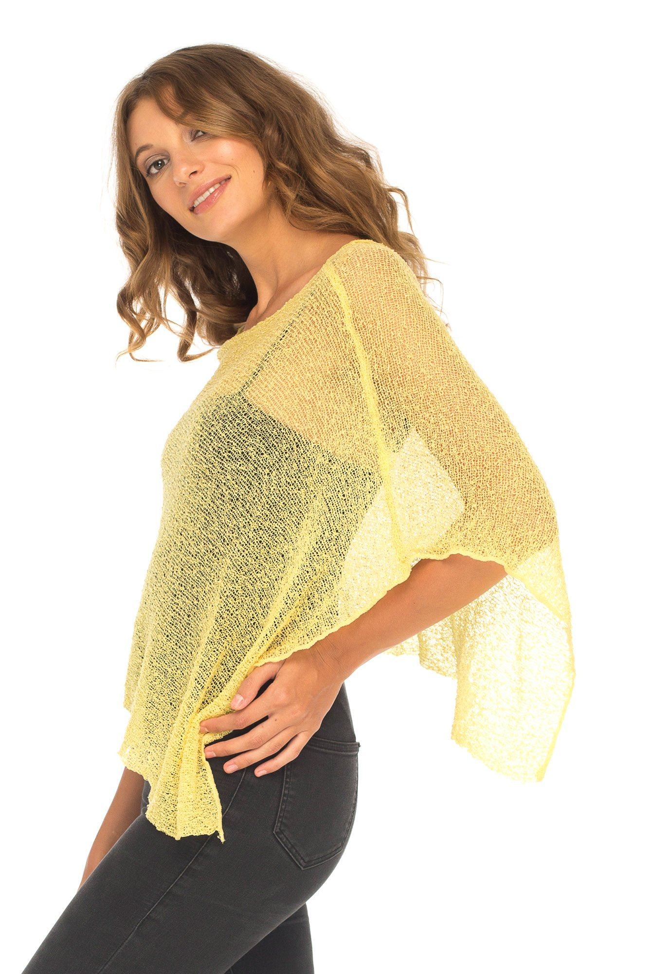 BrisenPoncho | Luftiger Strick-Poncho für den Sommer