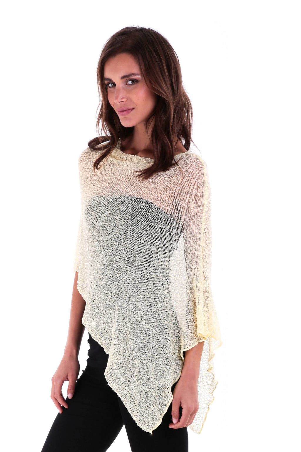 BrisenPoncho | Luftiger Strick-Poncho für den Sommer
