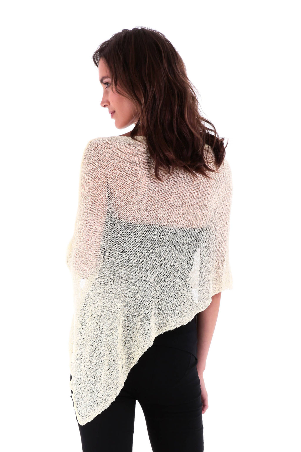 BrisenPoncho | Luftiger Strick-Poncho für den Sommer