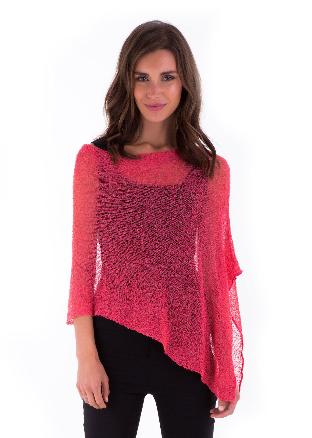 BrisenPoncho | Luftiger Strick-Poncho für den Sommer