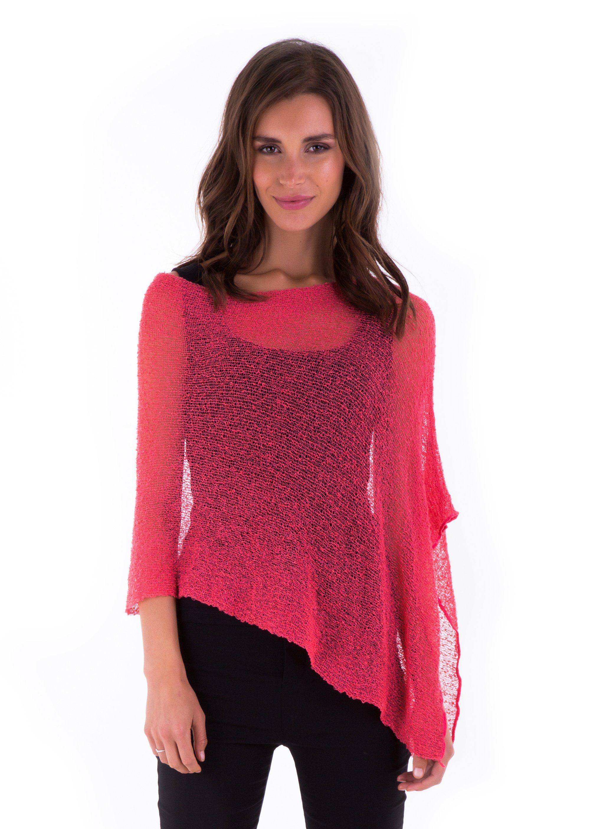 BrisenPoncho | Luftiger Strick-Poncho für den Sommer