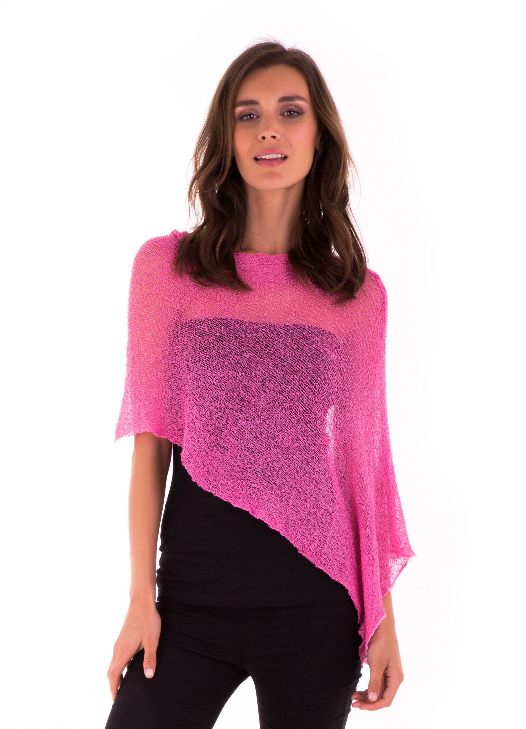 BrisenPoncho | Luftiger Strick-Poncho für den Sommer