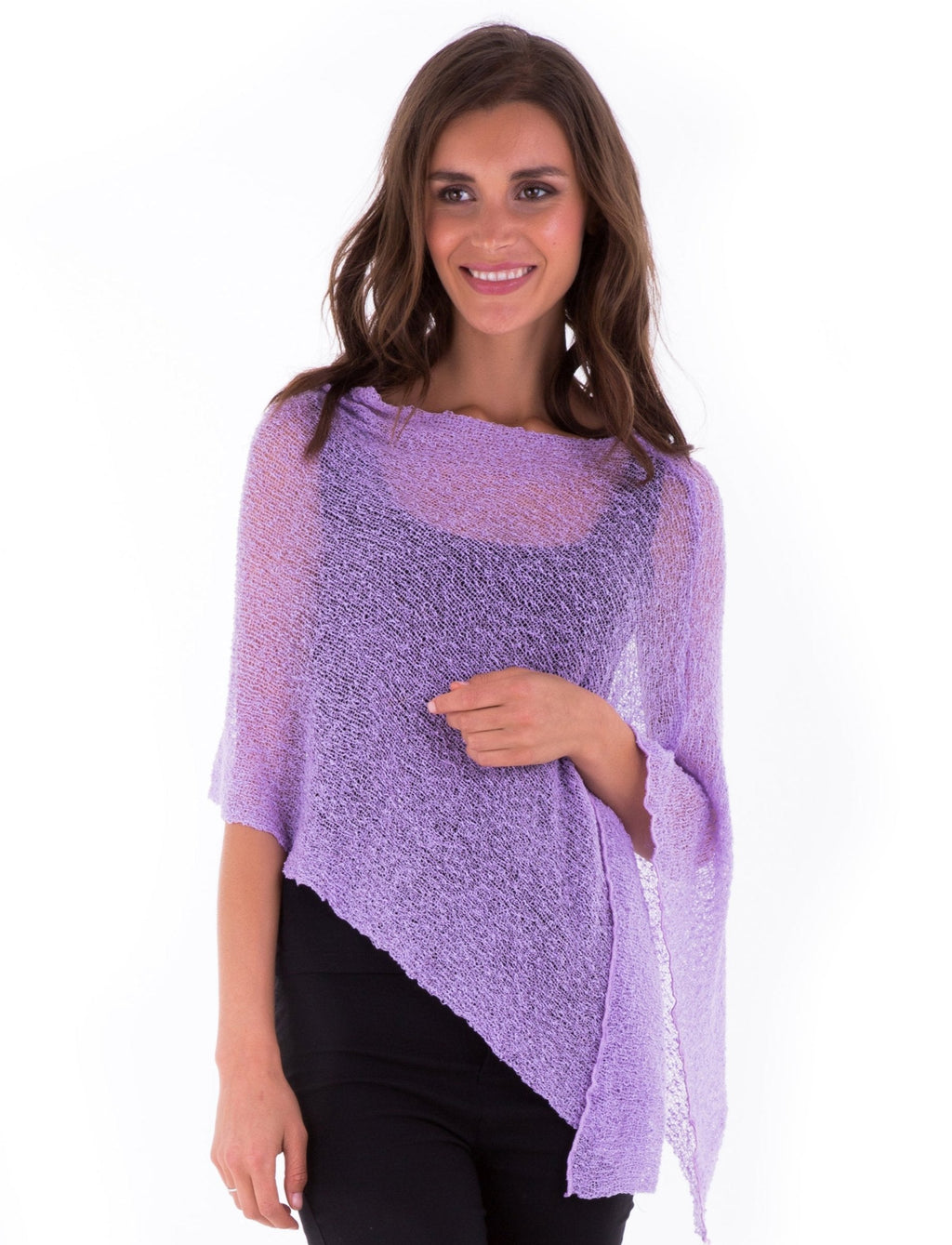BrisenPoncho | Luftiger Strick-Poncho für den Sommer