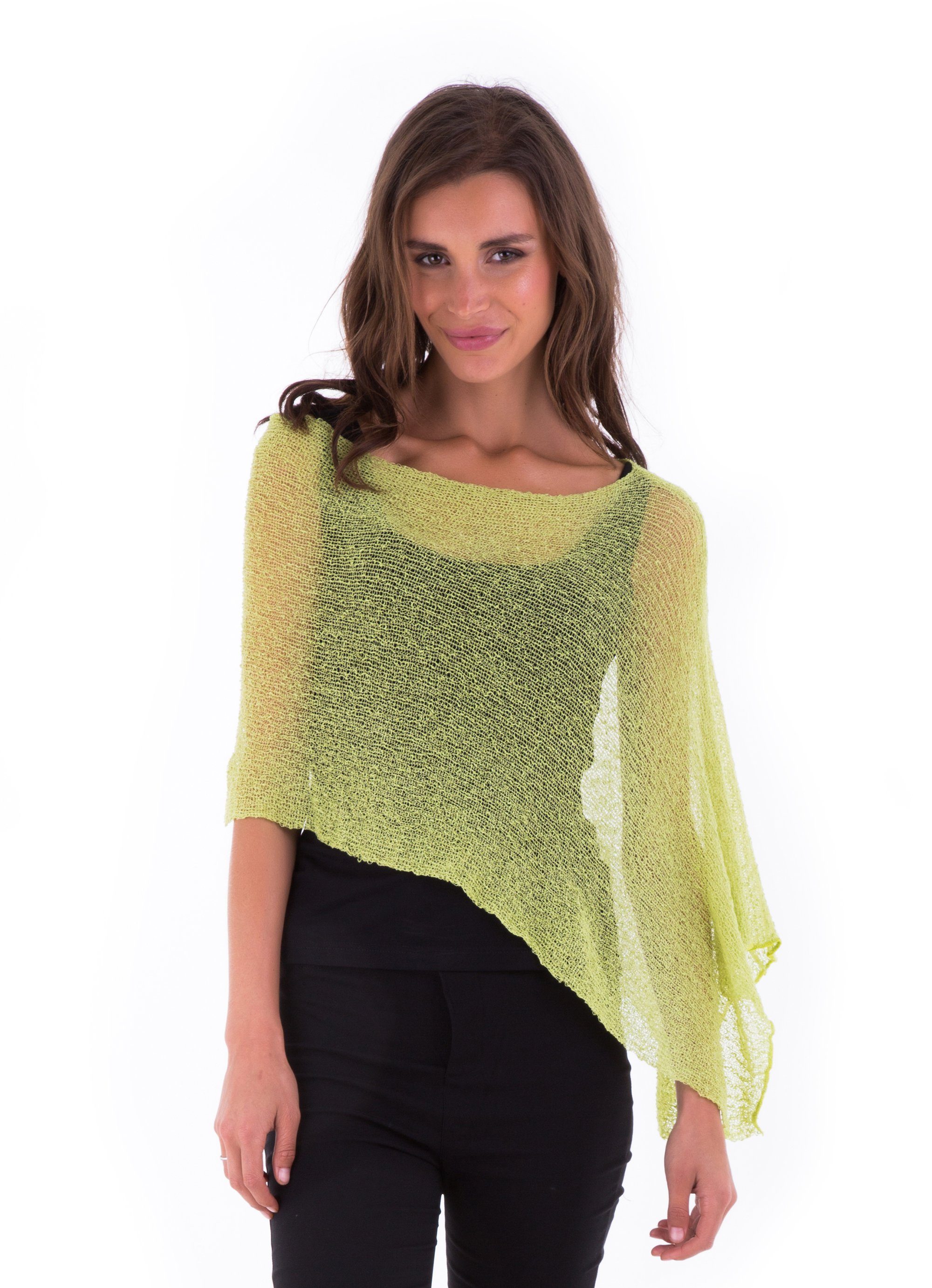 BrisenPoncho | Luftiger Strick-Poncho für den Sommer