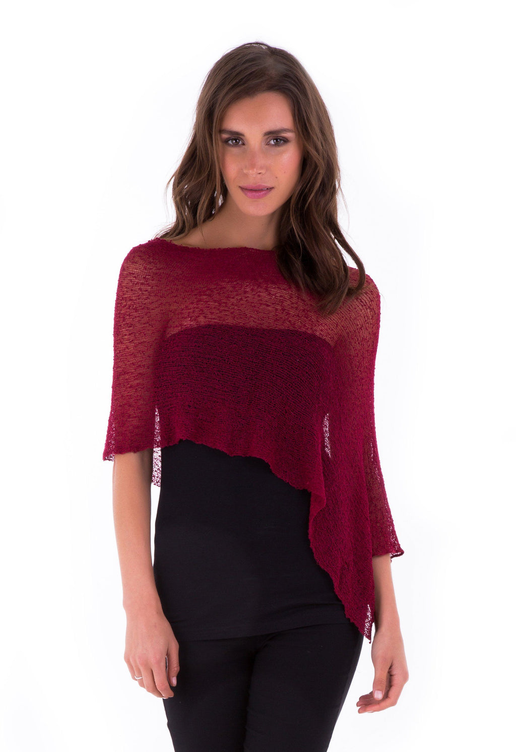BrisenPoncho | Luftiger Strick-Poncho für den Sommer