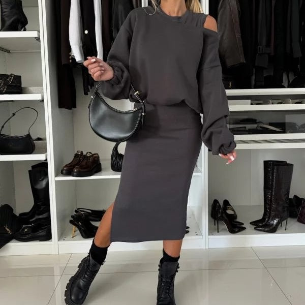 StilPassform | Sweatshirt & Kleid-Set mit Modernem Schnitt