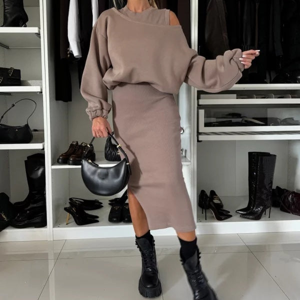 StilPassform | Sweatshirt & Kleid-Set mit Modernem Schnitt