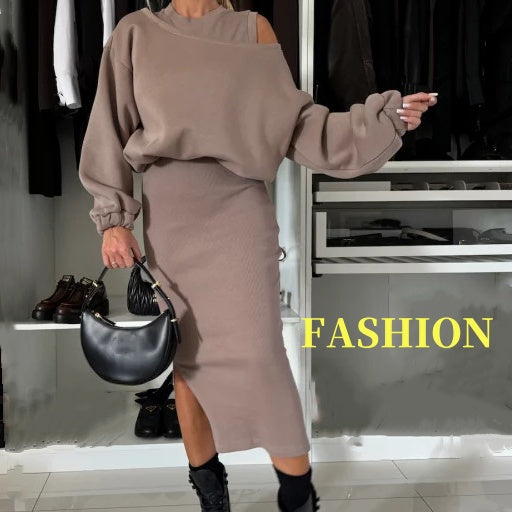 StilPassform | Sweatshirt & Kleid-Set mit Modernem Schnitt